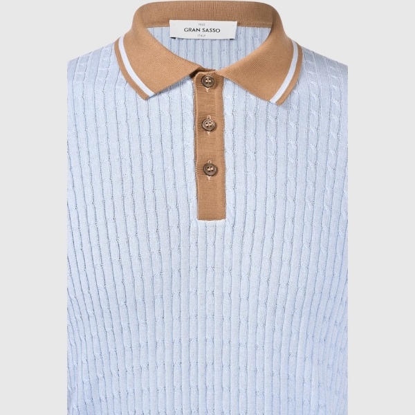 Immagine di Polo in maglia a trecce
