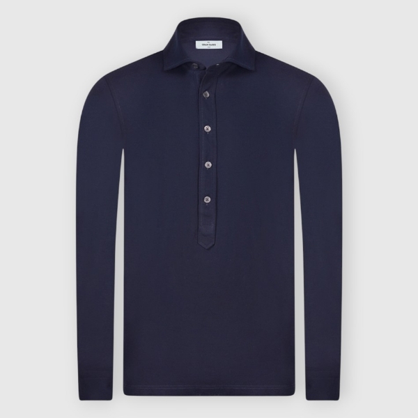 Picture of Five-buttons light piquet cotton polo