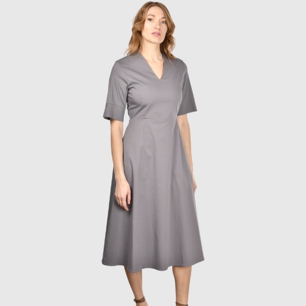 Immagine di Abito midi jersey scollo v