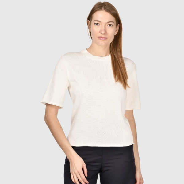 Picture of Stockinette stitch two-ply knitted t-shirt