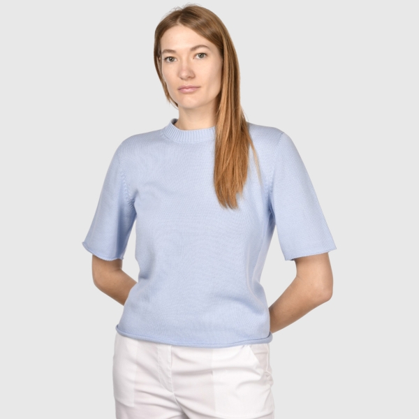 Picture of Stockinette stitch two-ply knitted t-shirt