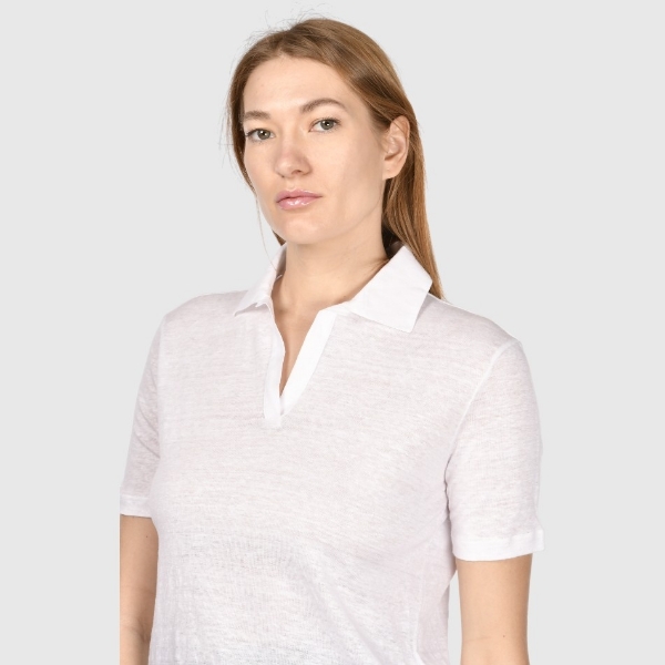 Immagine di Polo jersey skipper in puro lino