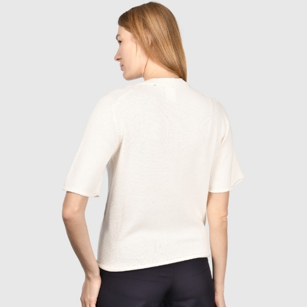 Picture of Stockinette stitch two-ply knitted t-shirt
