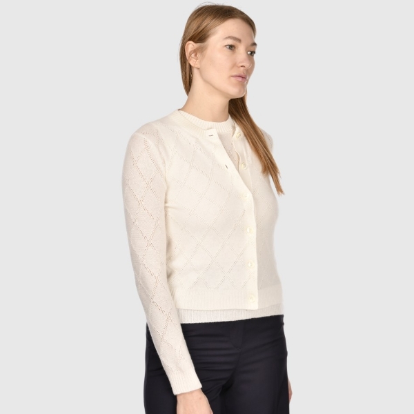 Immagine di Twin set lavorazione traforata in cashmere