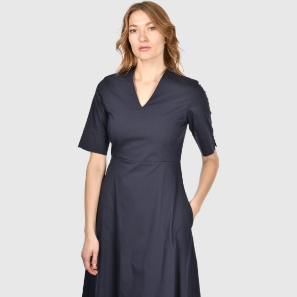 Picture of V neck midi dress