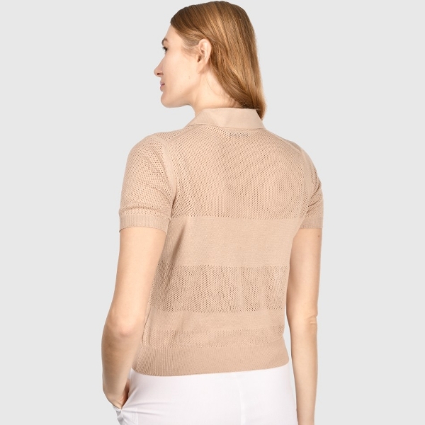 Immagine di Polo in maglia lavorazione traforata