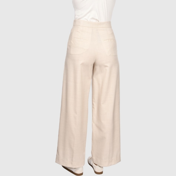 Immagine di Pantalone palazzo in fresco lana
