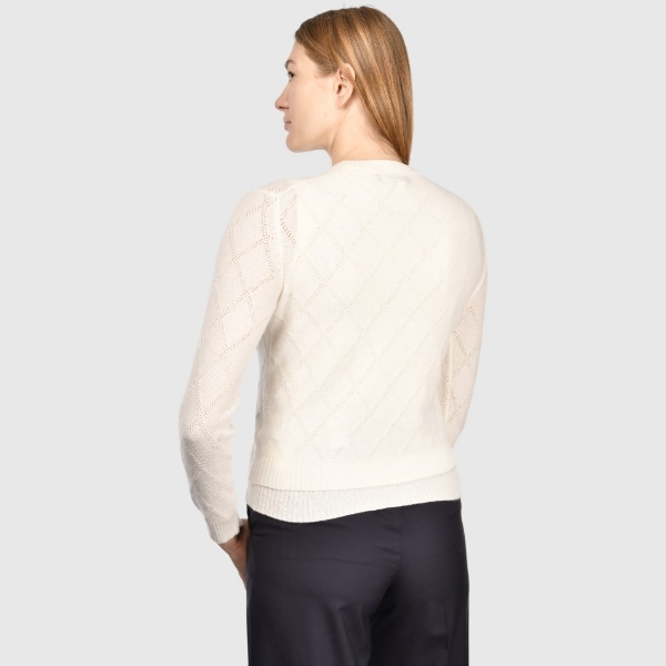 Immagine di Twin set lavorazione traforata in cashmere