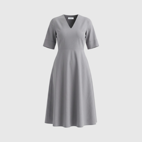 Immagine di Abito midi jersey scollo v