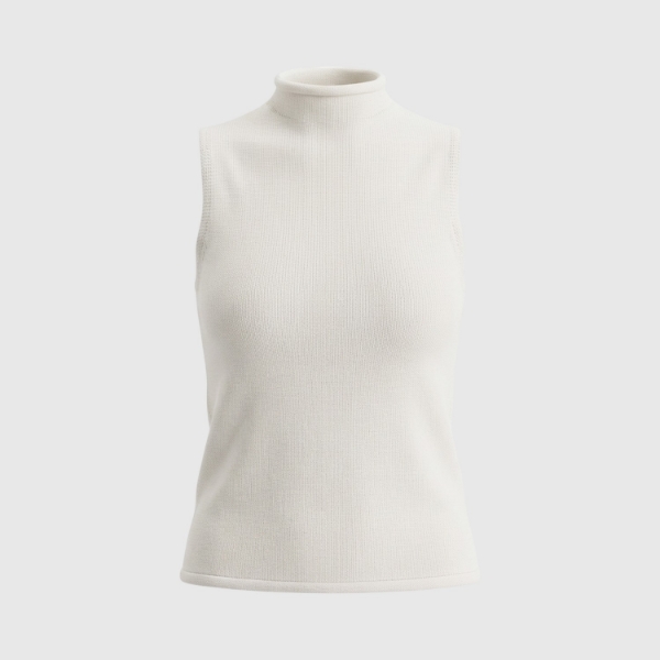 Picture of Mock neck knit tank top