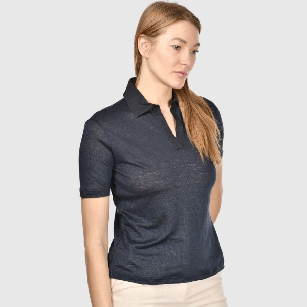 Immagine di Polo jersey skipper in puro lino