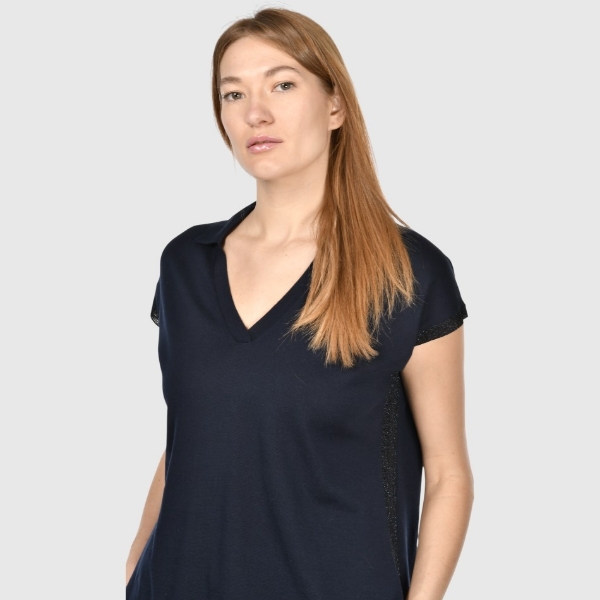 Immagine di Polo in maglia con lurex