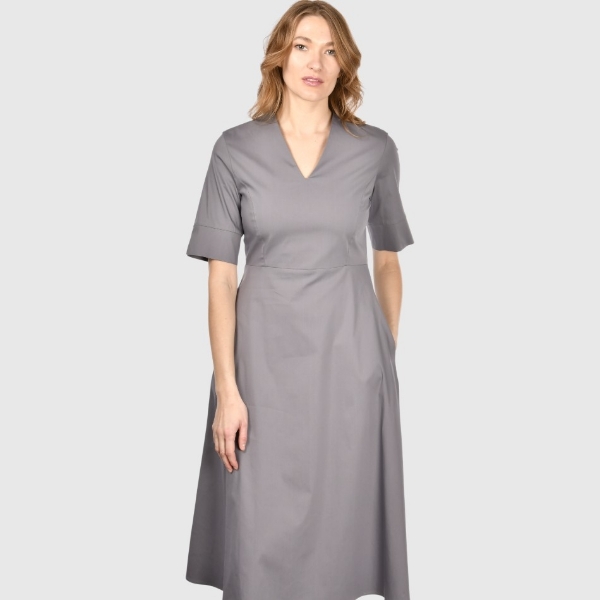 Immagine di Abito midi jersey scollo v