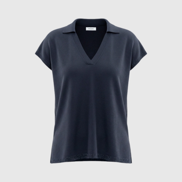 Immagine di Polo in maglia con lurex