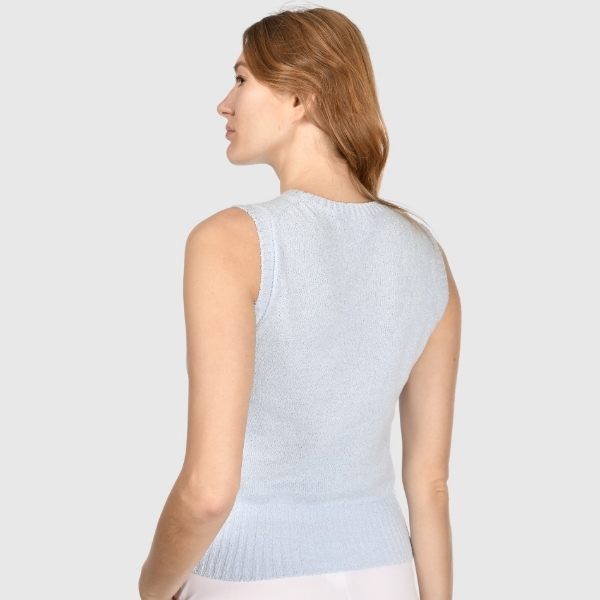 Picture of Knitted cotton bouclé tank top