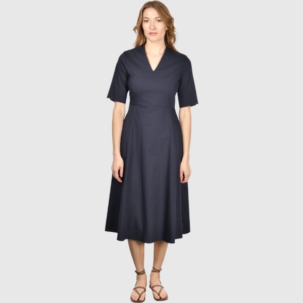 Picture of V neck midi dress