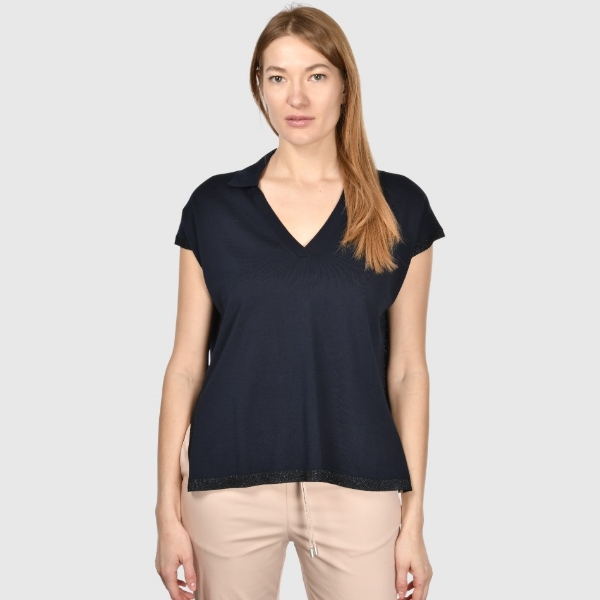 Immagine di Polo in maglia con lurex
