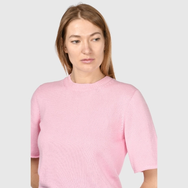 Picture of Stockinette stitch two-ply knitted t-shirt