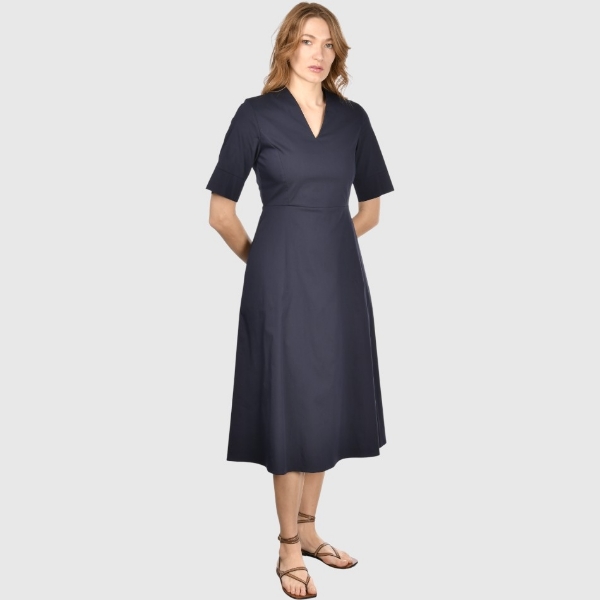 Picture of V neck midi dress