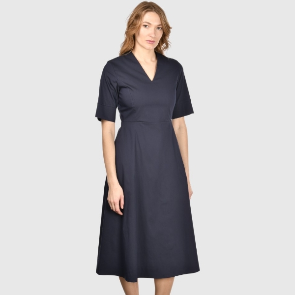 Picture of V neck midi dress