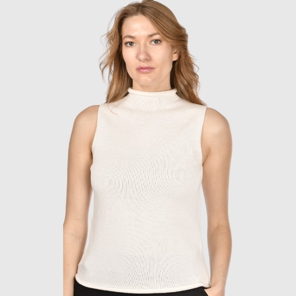 Picture of Mock neck knit tank top