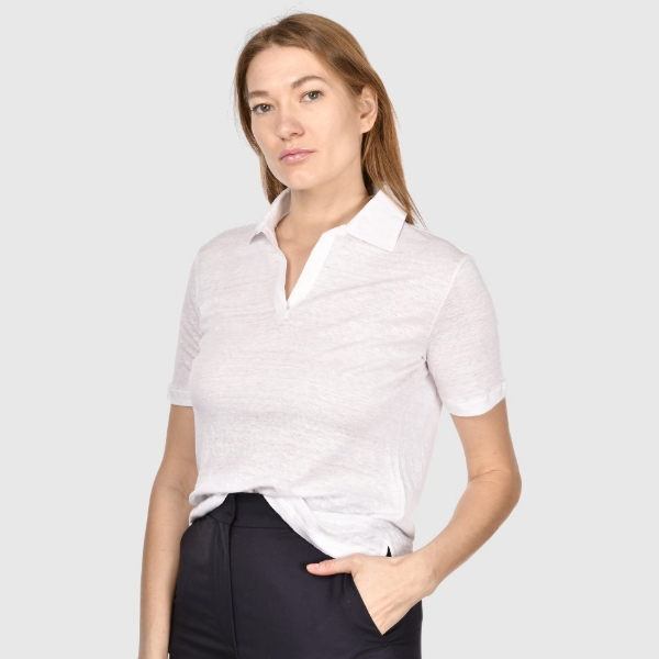 Immagine di Polo jersey skipper in puro lino