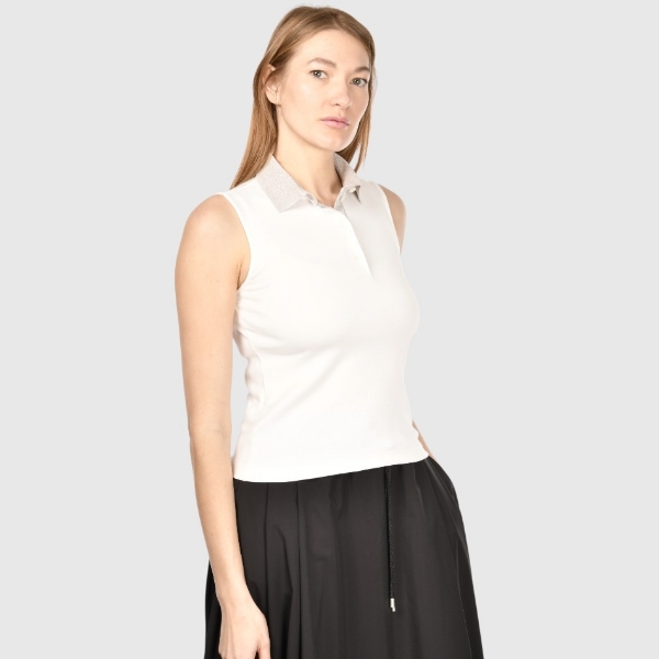 Picture of Sleeveless jersey polo