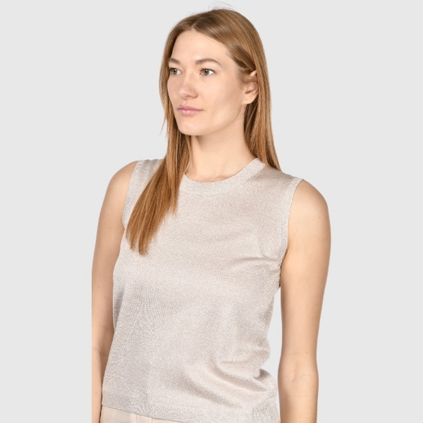 Picture of Lurex knit tank top