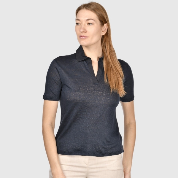 Immagine di Polo jersey skipper in puro lino