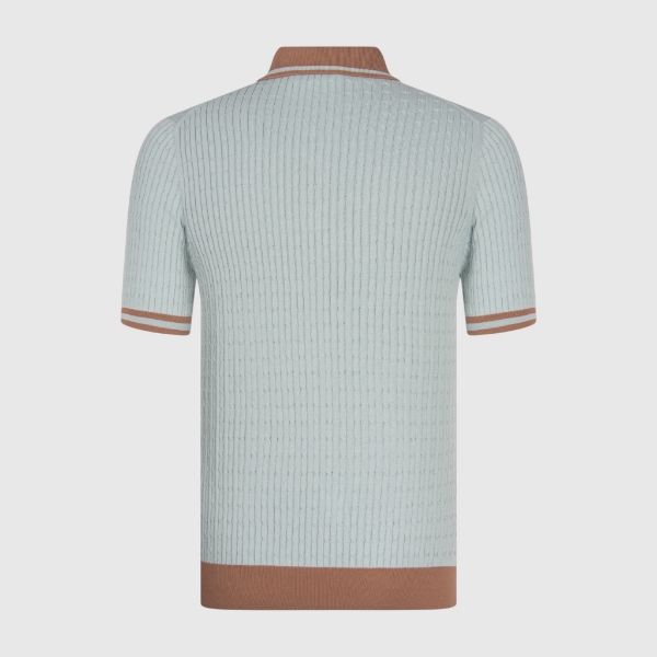 Immagine di Polo in maglia a trecce