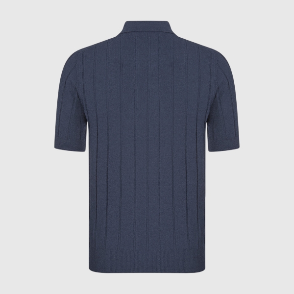 Picture of Ribbed bouclè knit polo