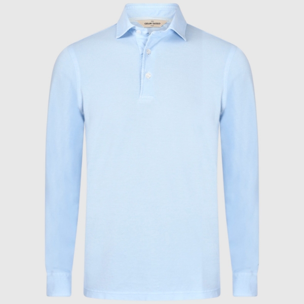 Picture of Long-sleeved vintage piquet polo