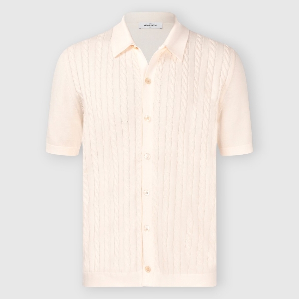 Immagine di Camicia in maglia a coste e trecce