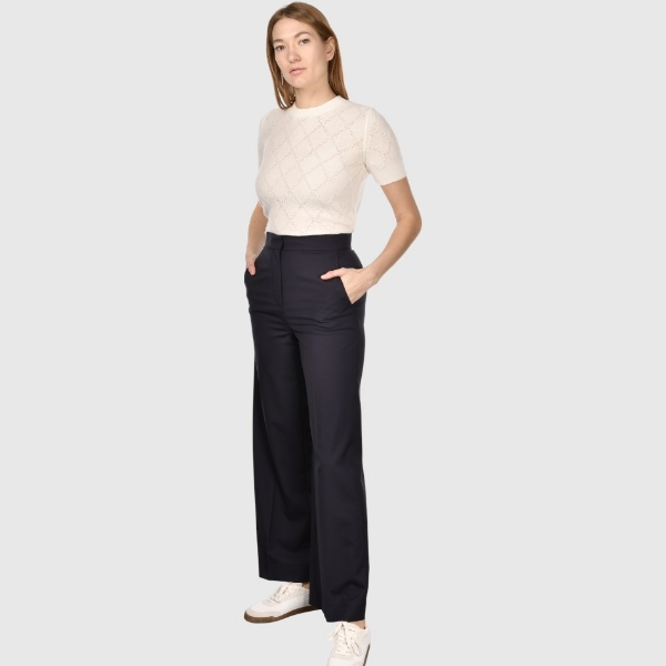 Picture of Cool wool palazzo trousers