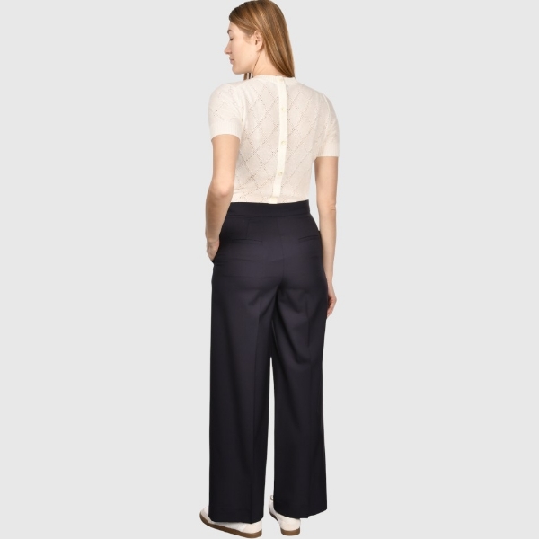 Picture of Cool wool palazzo trousers
