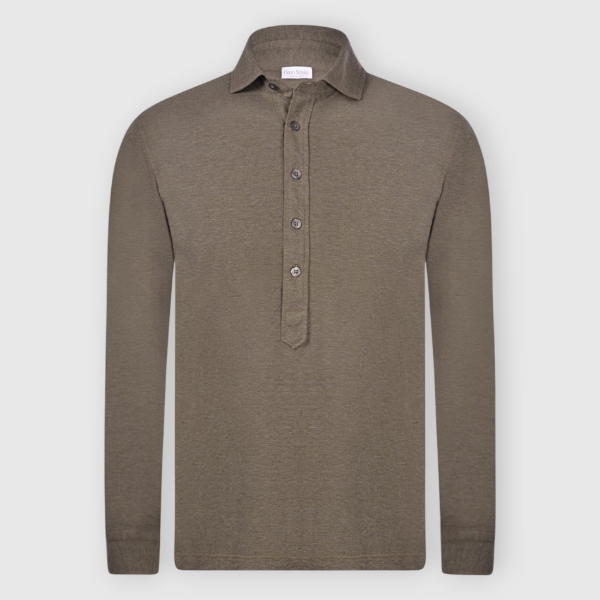 Picture of Five-buttons light piquet cotton polo