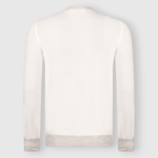 Picture of Plush knit wool and silk crew neck