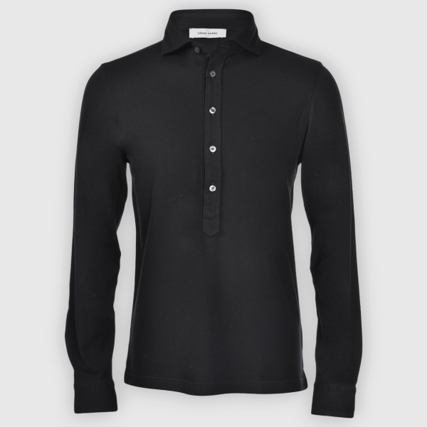 Picture of Five-buttons light piquet cotton polo