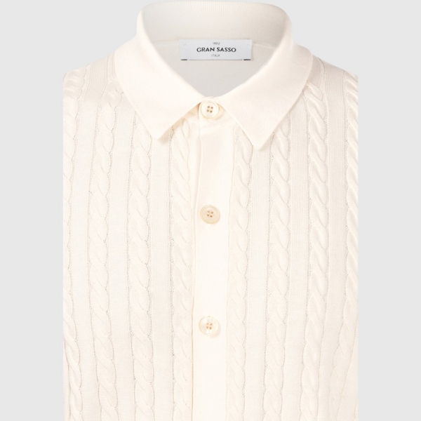 Immagine di Camicia in maglia a coste e trecce