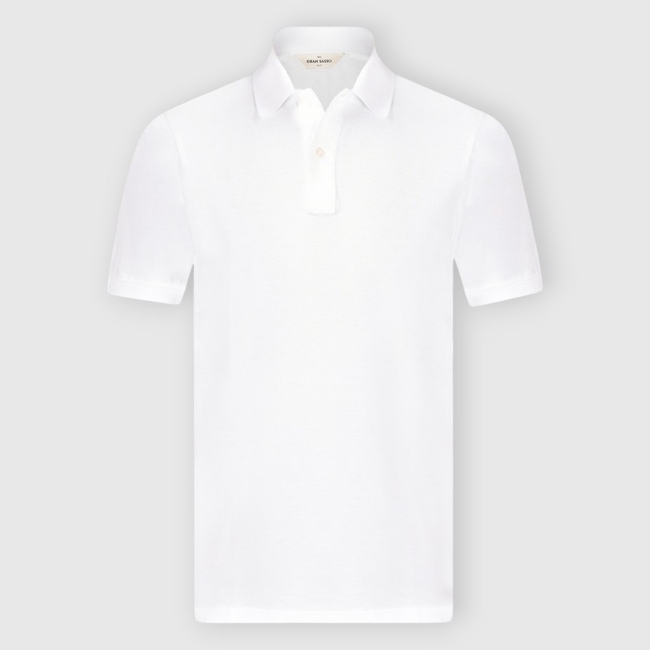 Gran Sasso. Light Cotton Piquet Polo | Gran Sasso