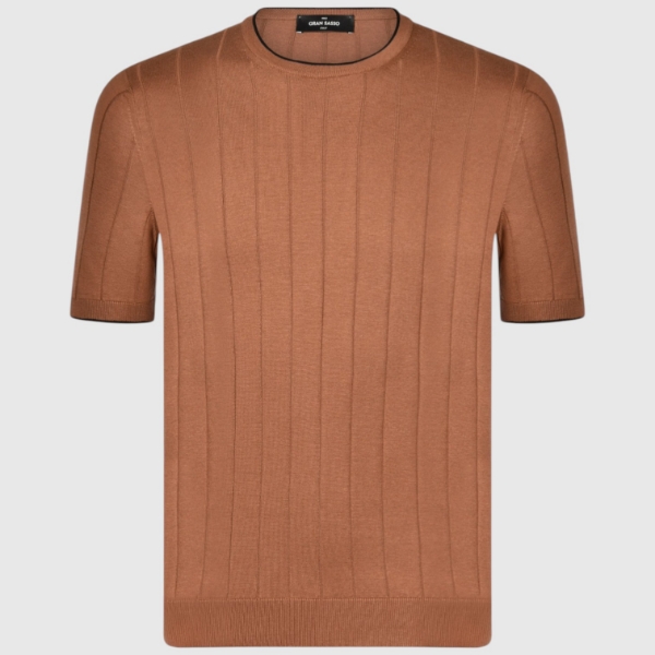 Picture of Silk ribbed knit t-shirt