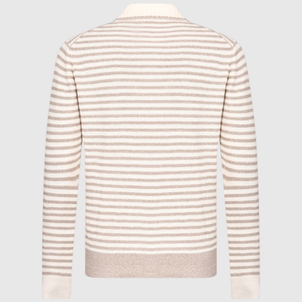 Picture of Striped knitted skipper polo