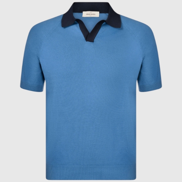 Immagine di Polo skipper in maglia raglan cotone organico
