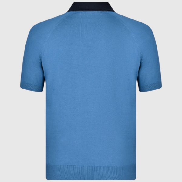 Immagine di Polo skipper in maglia raglan cotone organico