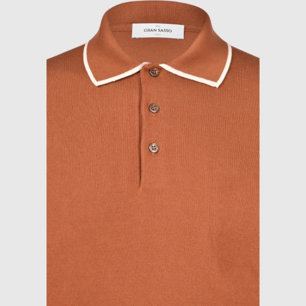 Immagine di Polo in maglia con dettagli a contrasto