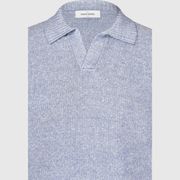 Immagine di Polo skipper in maglia chicco riso