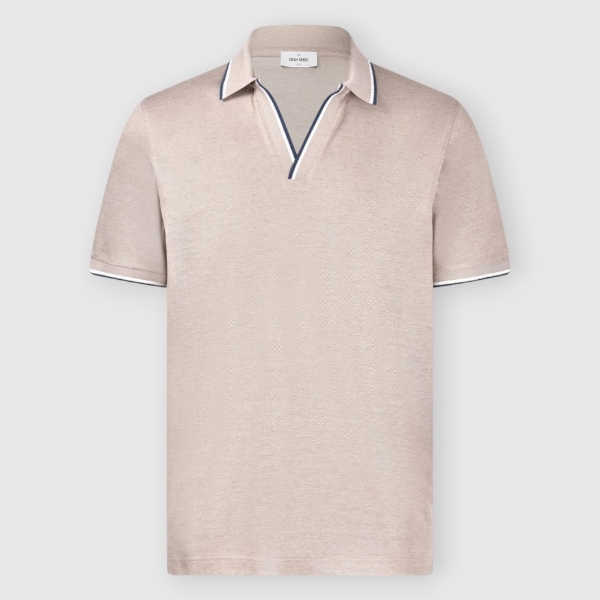 Picture of Mercerized cotton piquet jersey skipper polo