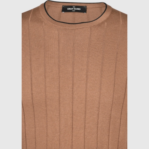 Picture of Silk ribbed knit t-shirt
