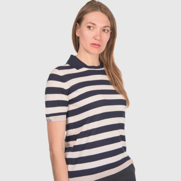 Immagine di Polo in maglia a righe