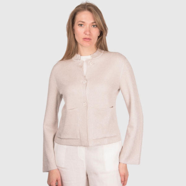 Picture of Patch pockets knit jacket